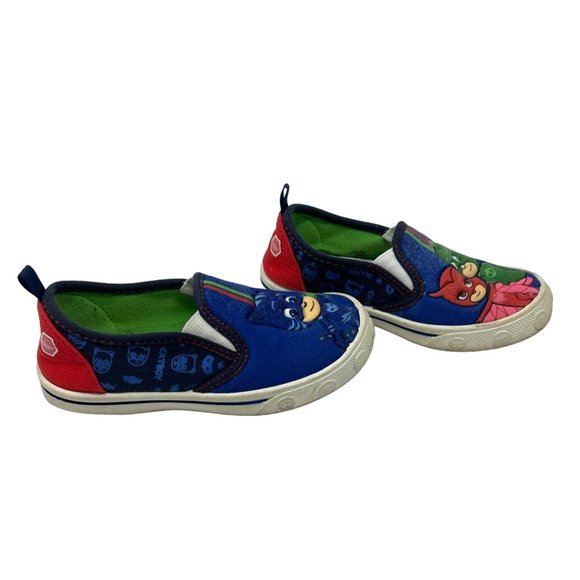 Boys/Girls Canvas Slip On Sneakers from PJ Masks - Size 10 - Picture 3 of 7